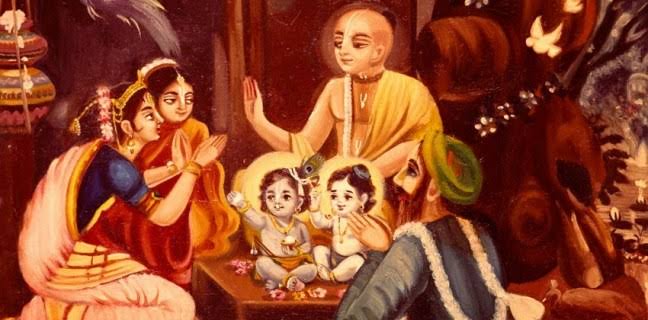 Garga Muni performs Krsna and Balarama’s Astrological Calculations