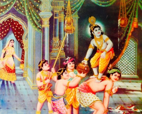 Sri Krishna Turns into the Gopi’s Son
